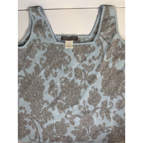 Sigrid Olsen Tops - Sigrid Olsen Collection Knit Tank Top Blue Size Small Pre Owned
